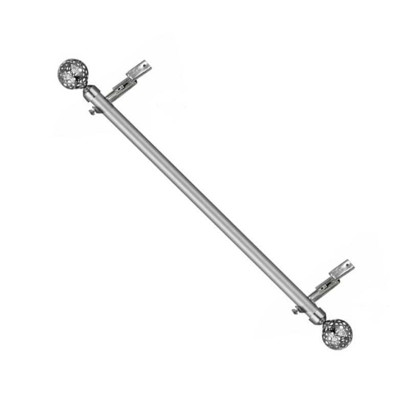 میل پرده پانچ استیل سایز ۱۰۰ سانتی متر پایه سقفی