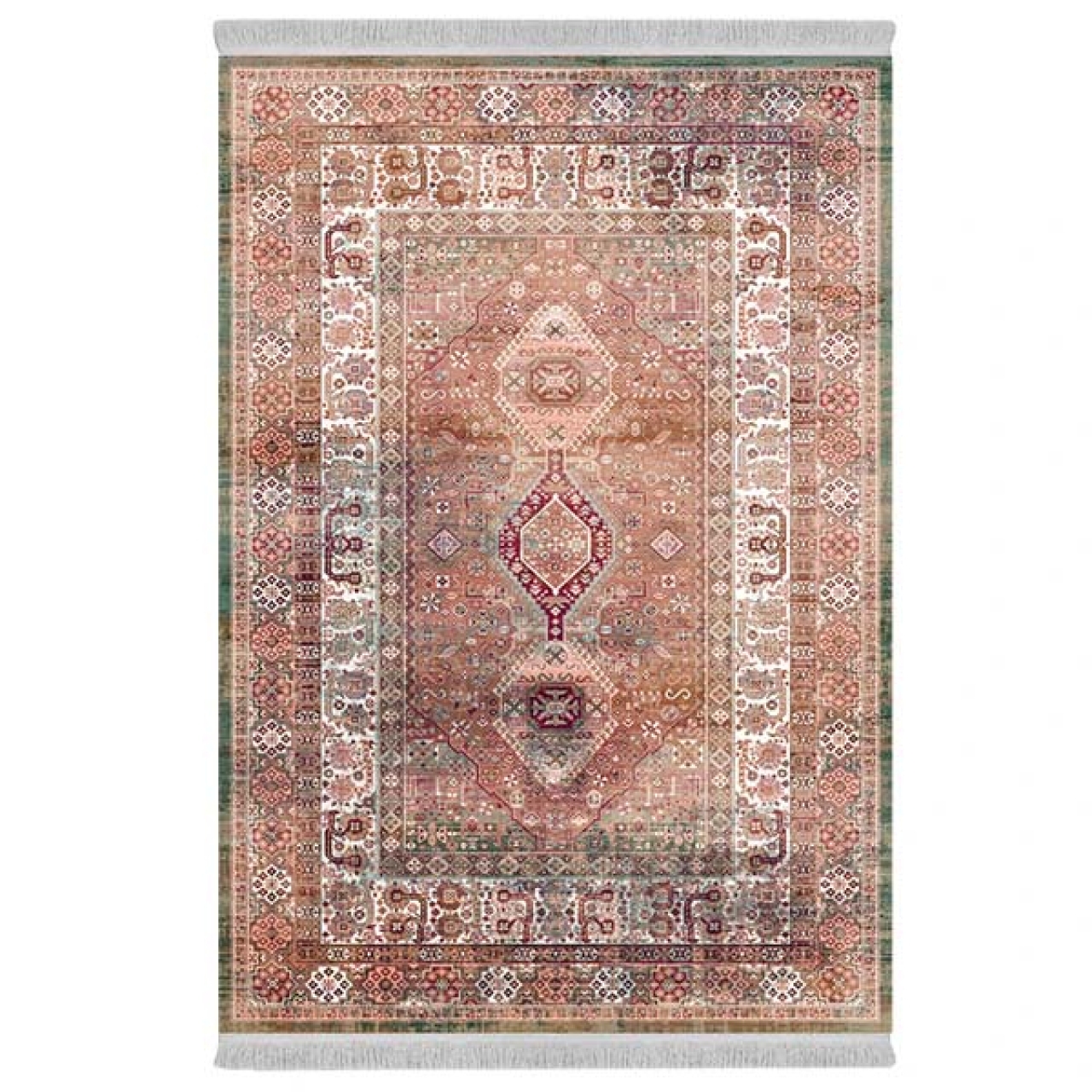 فرش پارچهای دفه مدل فرشینه طرح مدرن کد 540