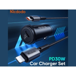 شارژر فندکی تایپ سی 30 وات همراه با کابل لایتنینگ مک دودو مدل CC-7492 PD30W