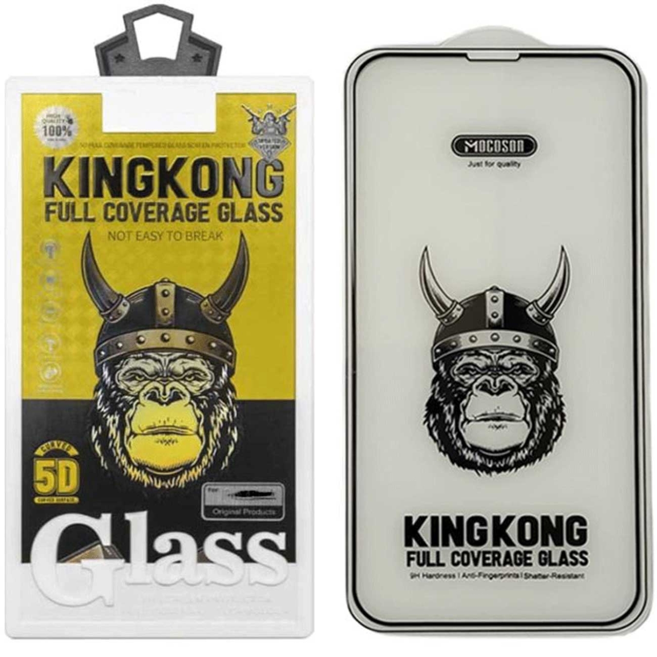 گلس شیشهای تمام پوشش گوشی آیفون 14 پرو موکوسون KINGKONG