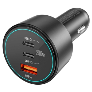  شارژر فندکی فست شارژ ماشین تایپ‌سی 200 وات ویوو مدل WI-QC026 