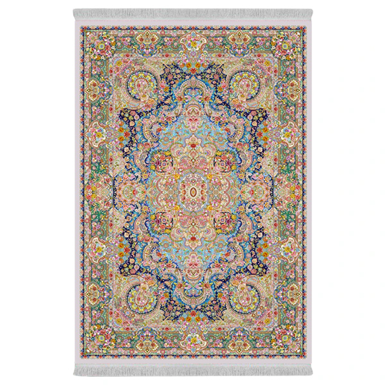 فرش پارچهای دفه مدل فرشینه طرح مدرن کد 983