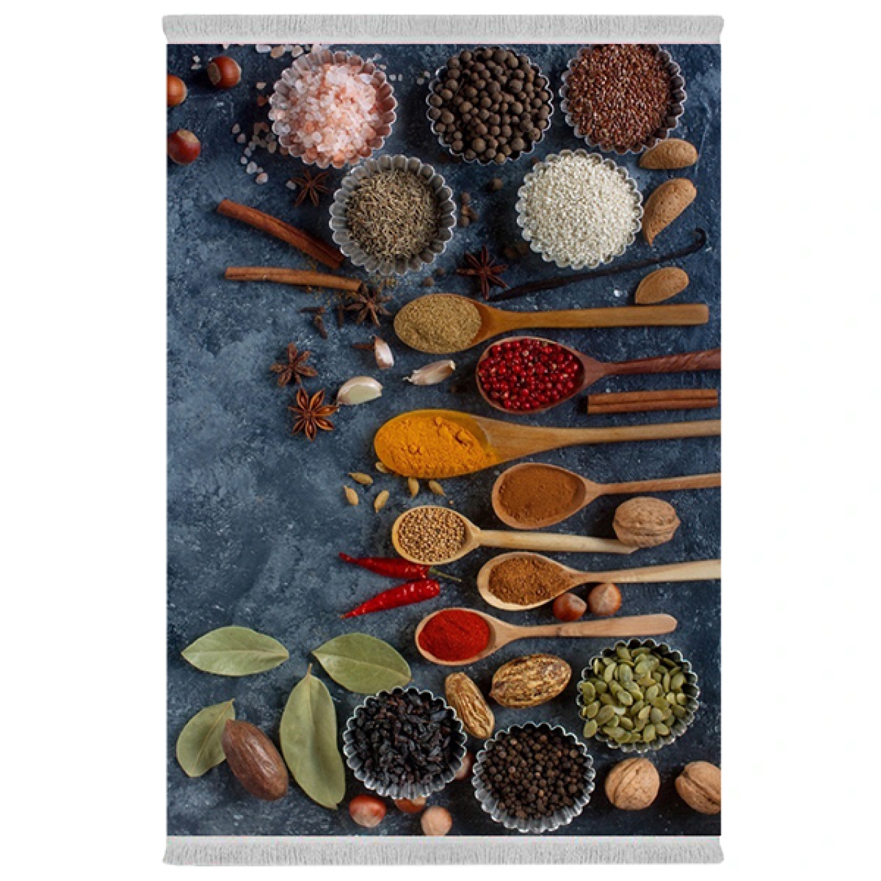 فرش پارچهای دفه مدل فرشینه طرح آشپزخانه کد 1171