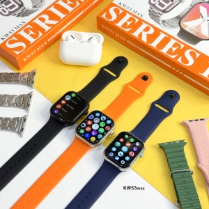 ساعت هوشمند سری 10 و ایرپاد پرو  مدل KW53 MAX همراه با 7 بند ساعت متنوع