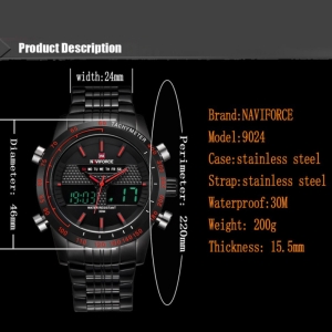 ساعت مچی دیجیتال مردانه نیوی فورس مدل NF9024M - ME-G