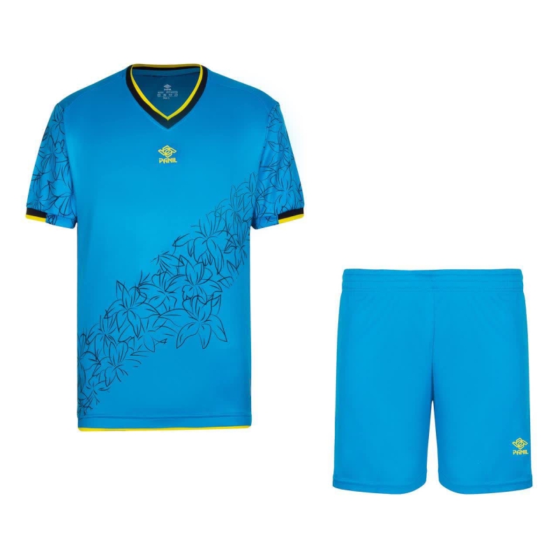 ست تیشرت و شلوارک ورزشی مردانه پانیل مدل 1112 فیروزه ای