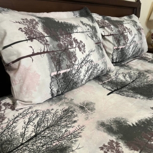 ملحفه ترک دونفره 3تکه کشدار Cheshik مدل راش سایز 180*200 سانتی متر