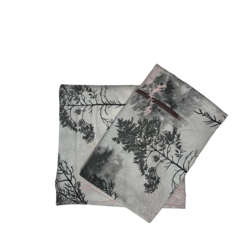 ملحفه ترک دونفره 3تکه کشدار Cheshik مدل راش سایز 180*200 سانتی متر