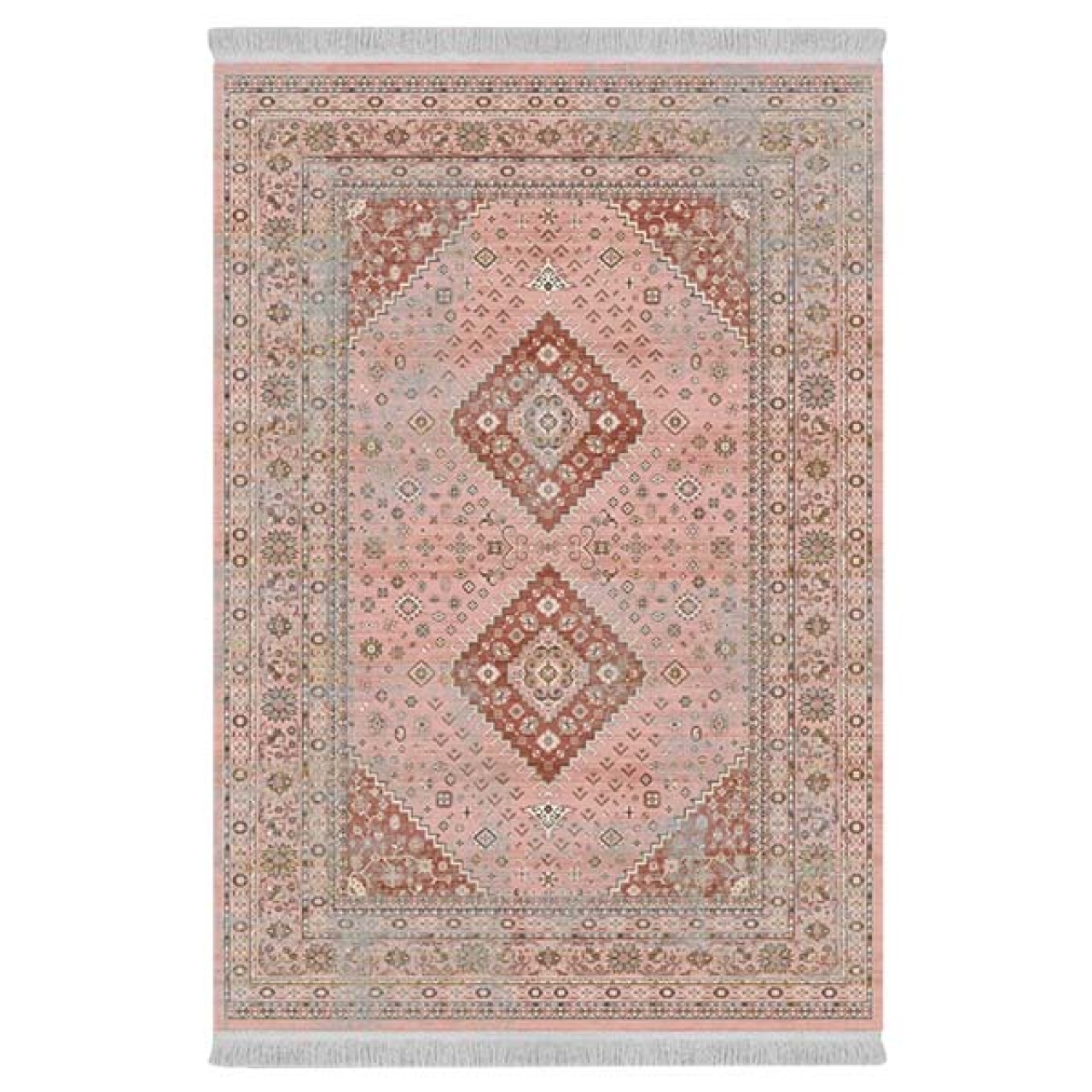 فرش پارچهای دفه مدل فرشینه طرح مدرن کد 356