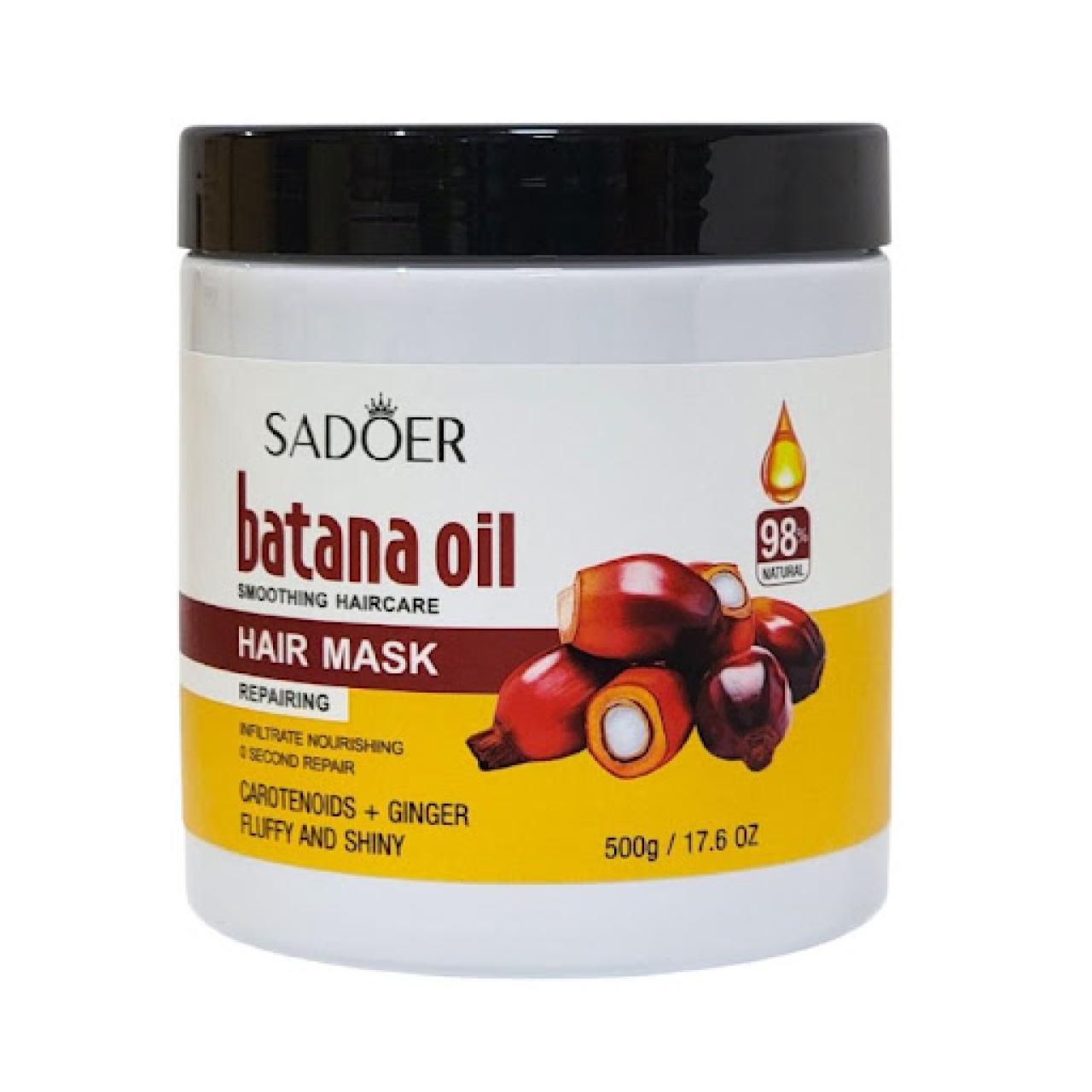 ماسک مو ترمیم کننده سادور حاوی روغن بتانا حجم 500 گرم