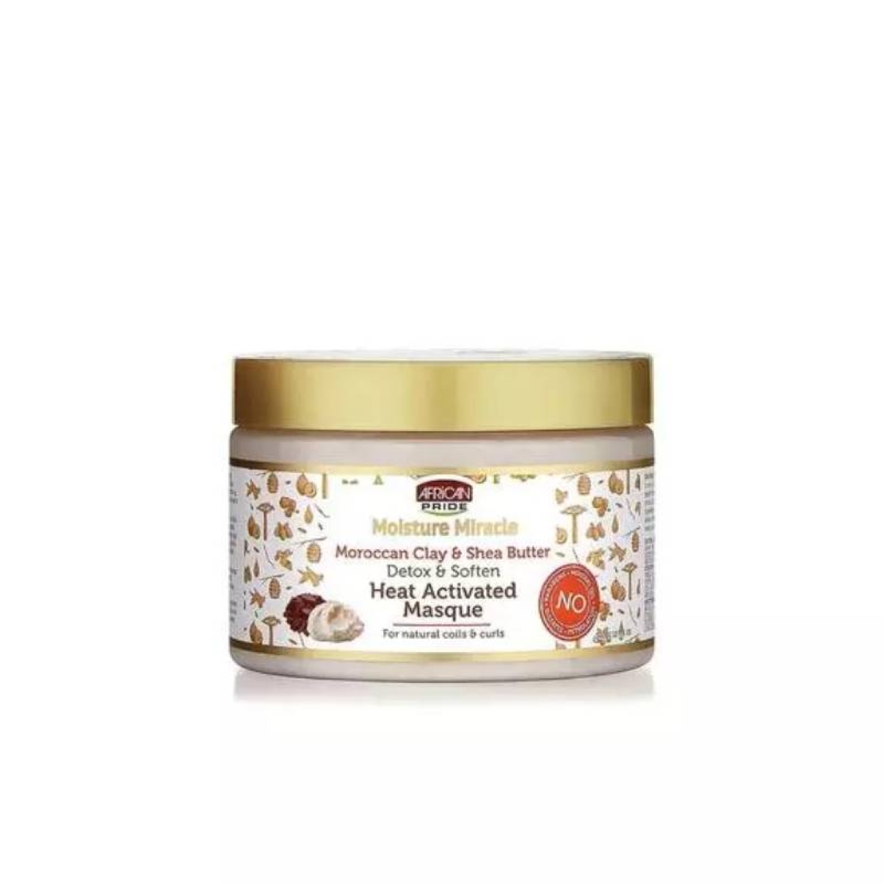 ماسک مو آفریکن پراید مدل Moroccan Clay & Shea Butter حجم 340 میلی لیتر