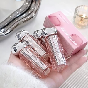 رژ لب مایع gege bear مدل صورتی شیشه ای شماره ۵