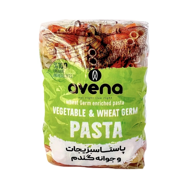 پاستا سبزیجات و جوانه گندم فرم لوله‌ای اونا حجم 500 گرم
