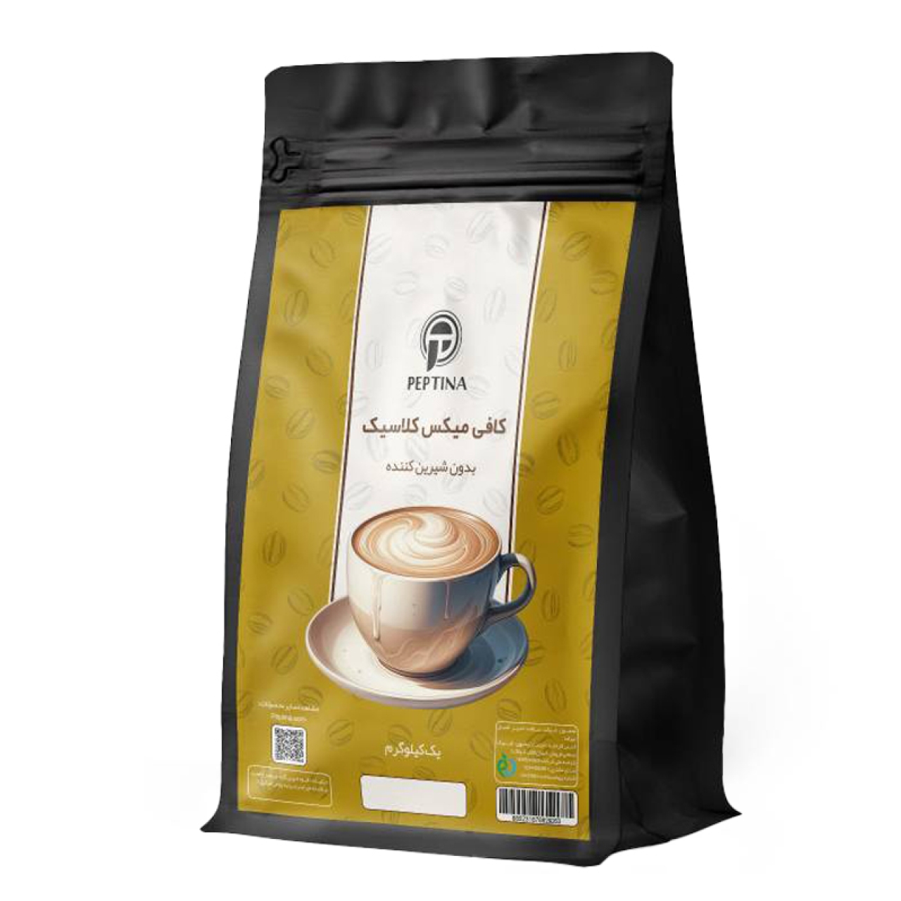کافی میکس کلاسیک بدون شیرین کننده پپتینا پاکت یک کیلوگرمی