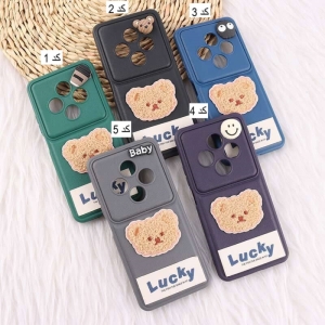 کاور ژله ای Lucky عروسکی محافظ لنزدار مناسب برای گوشی موبایل شیائومی Redmi 14C / Poco C75