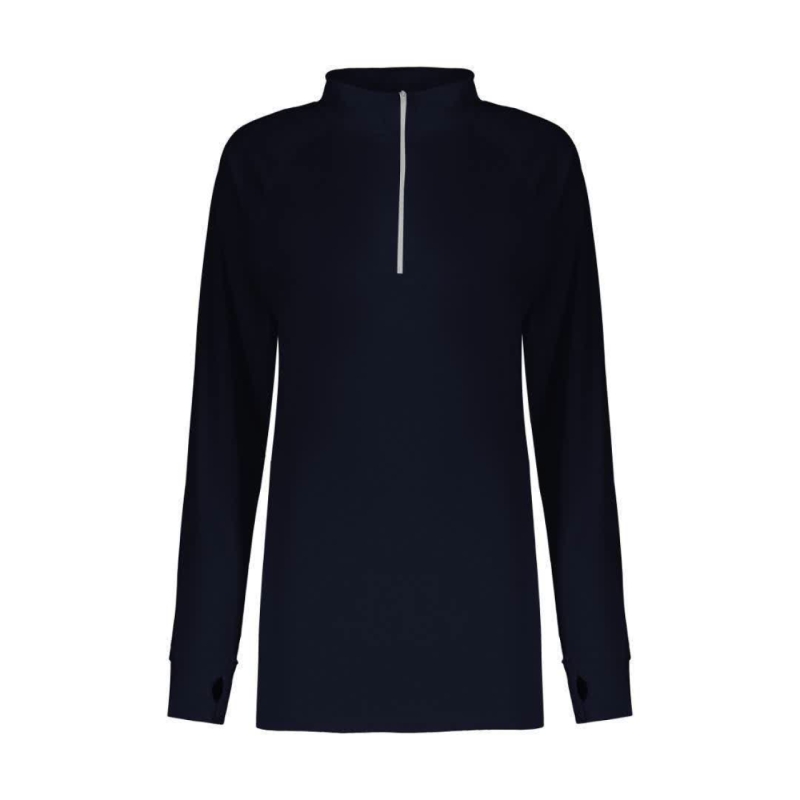 تی شرت آستین بلند ورزشی زنانه پانیل مدل 416 سرمه ای