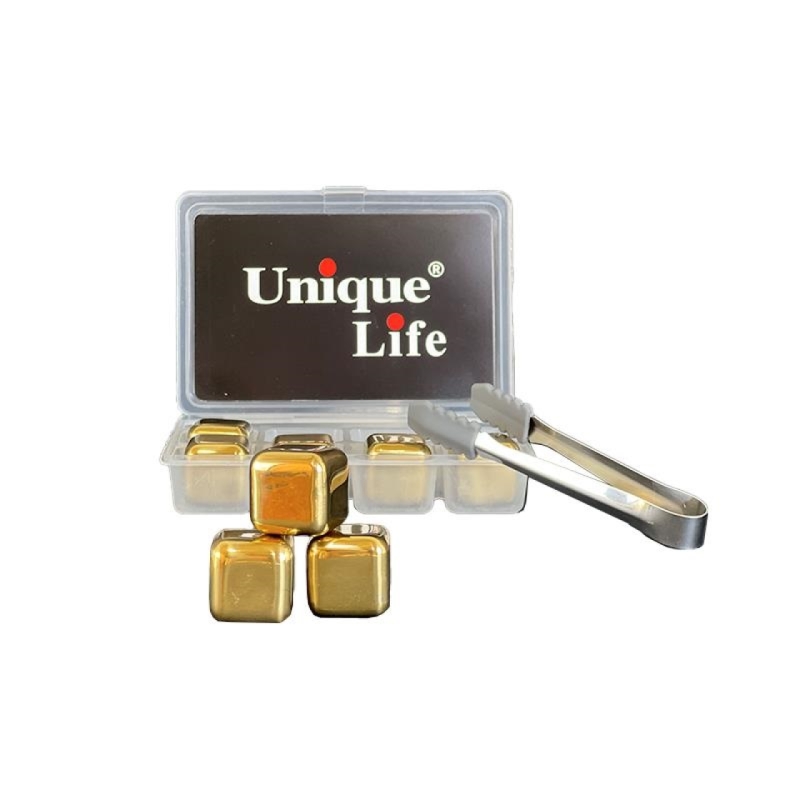 یخ فلزی طلایی 8 عددی مدل یونیک لایف