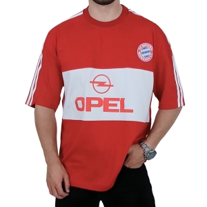 تیشرت آستین کوتاه مردانه قرمز طرح بایرن مونیخ