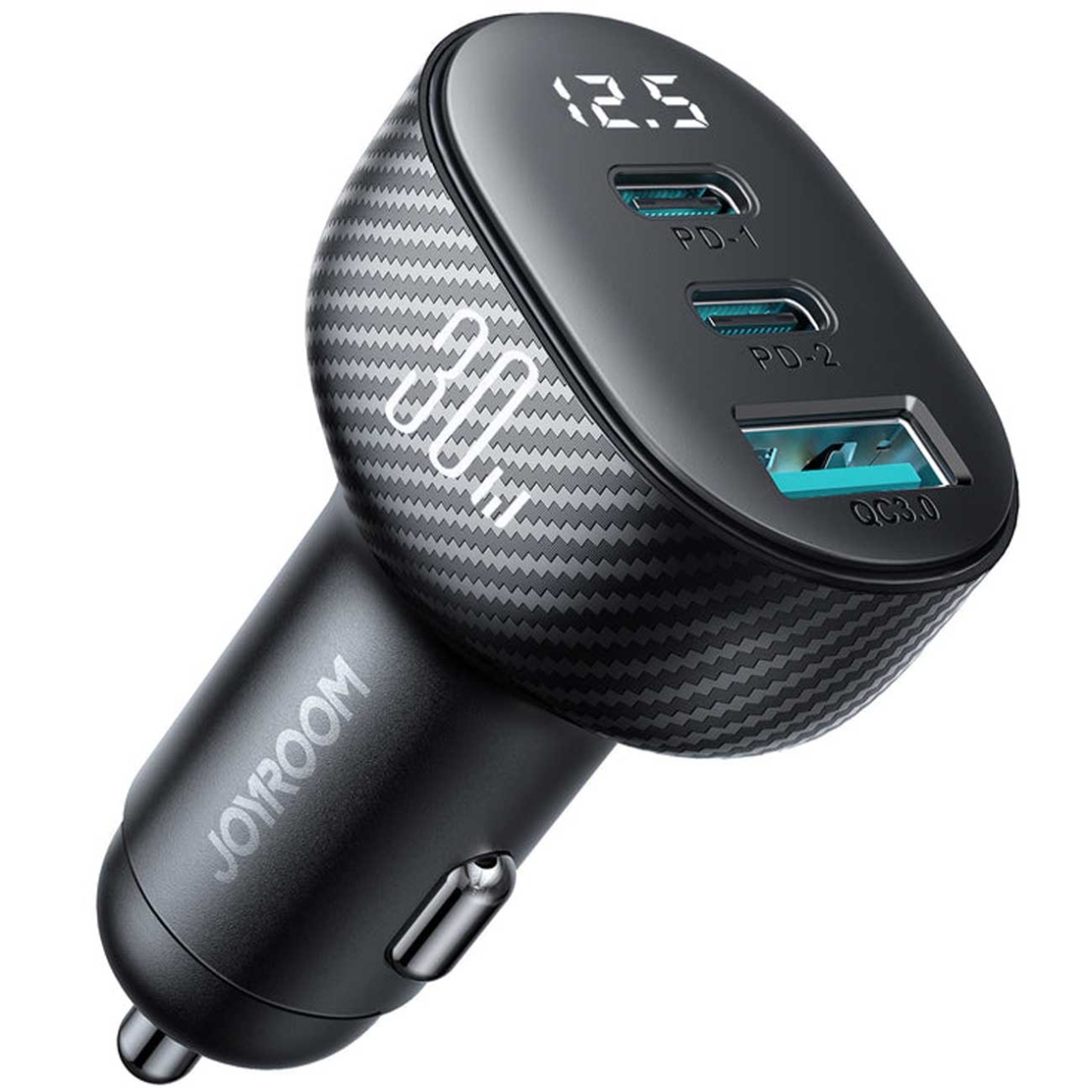  شارژر فندکی فست شارژ ماشین تایپ سی و یو اس بی 30 وات جویروم مدل JR-CCD04 