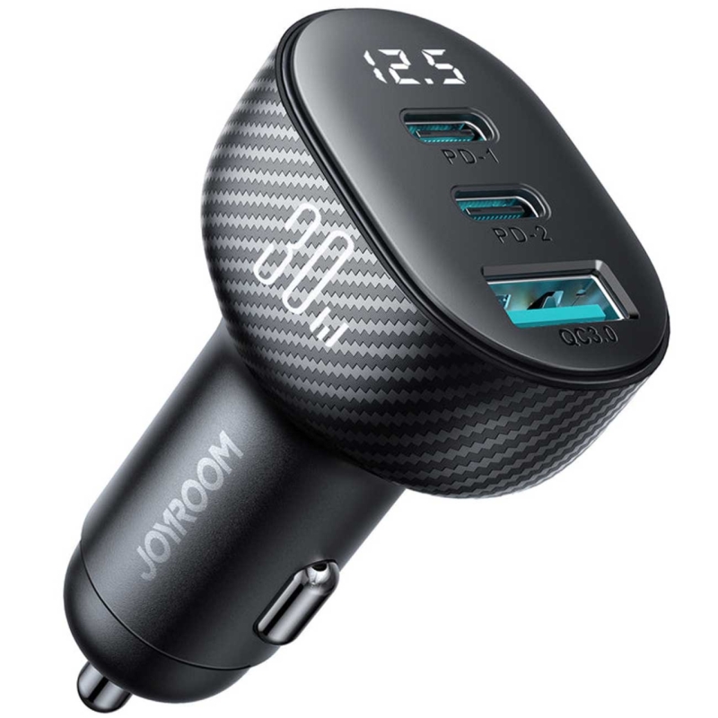  شارژر فندکی فست شارژ ماشین تایپ سی و یو اس بی 30 وات جویروم مدل JR-CCD04 