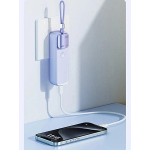  پاوربانک تایپ سی 30 وات 5000 به همراه کابل تایپ سی راک مدل RWC-8890 