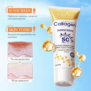 کرم ضد آفتاب سادور مدل کلاژن SPF 50 وزن 40 گرم