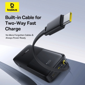  پاوربانک بیسوس 20000 میلی‌آمپر فست شارژ 20 وات USB و Type-C مدل P10077101113-01 