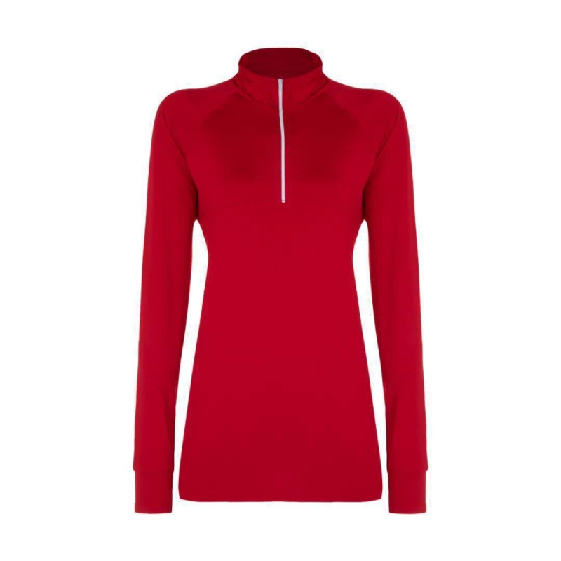 تی شرت آستین بلند ورزشی زنانه پانیل مدل 416 قرمز