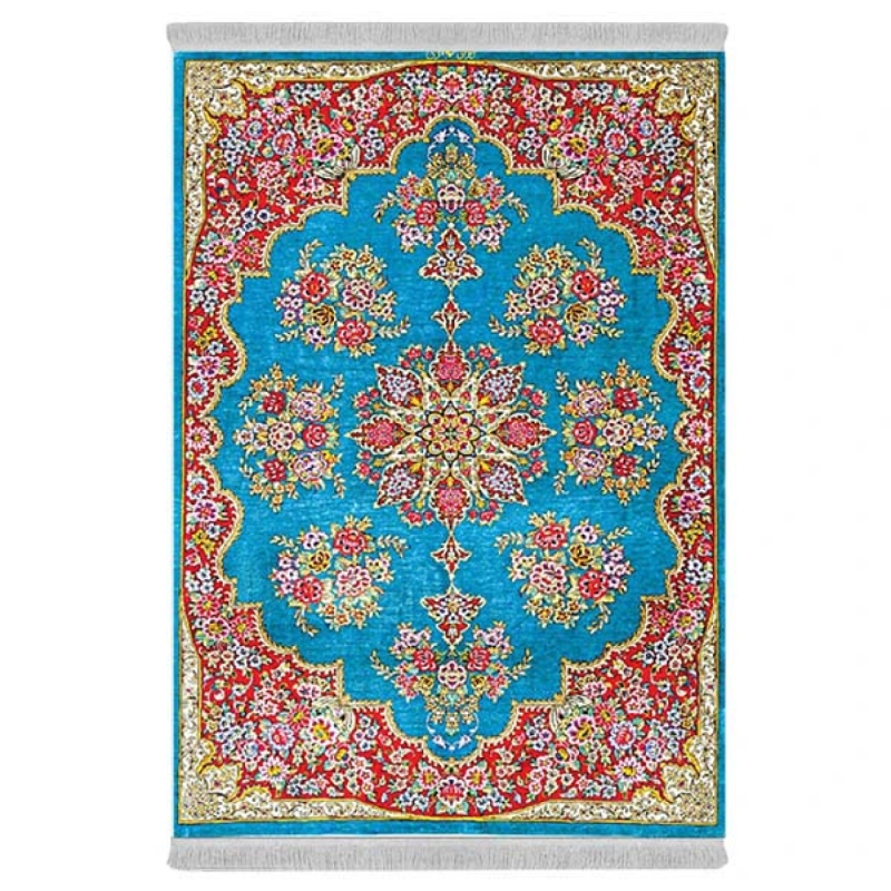 فرش پارچهای دفه مدل فرشینه هازان مخمل کد 072