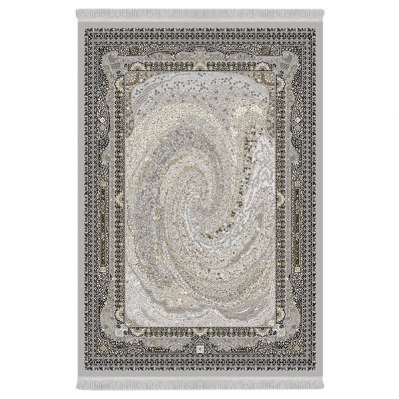 فرش پارچهای دفه مدل فرشینه طرح مدرن کد 773