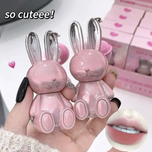 رژ مایع خرگوشی gege bear مدل جاسوییچی زنگوله دار شماره ۱