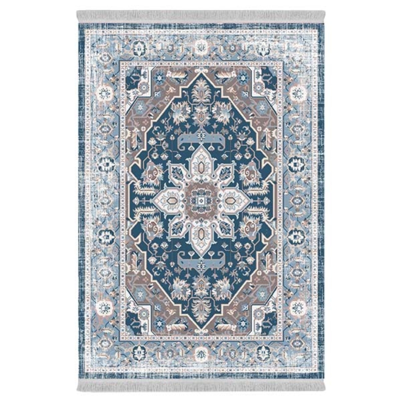 فرش پارچهای دفه مدل فرشینه طرح مدرن کد 11