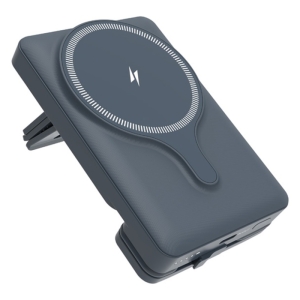  پاوربانک وایرلس 15 وات و تایپ سی 20 وات 5000 با قابلیت اتصال به دریچه کولر ماشین پاورولوژی مدل PPBCHA32 