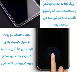  گلس آیفون 13 و آیفون 13 پرو ایربگ‌دار 5 بعدی موکوسون 5D Silicon Plus 