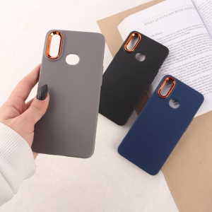 کاور مدل چرمی ژله ای دور محافظ متال محافظ انز دار مناسب برای گوشی سامسونگ Samsung Galaxy A10s