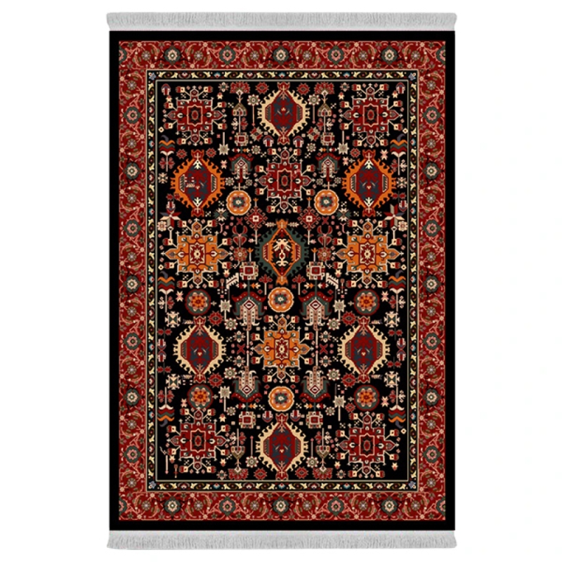 فرش پارچهای دفه مدل فرشینه طرح مدرن کد 878