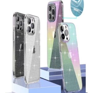  قاب شاین شفاف رنگی آیفون 13 پرو جی مکس Glitter 