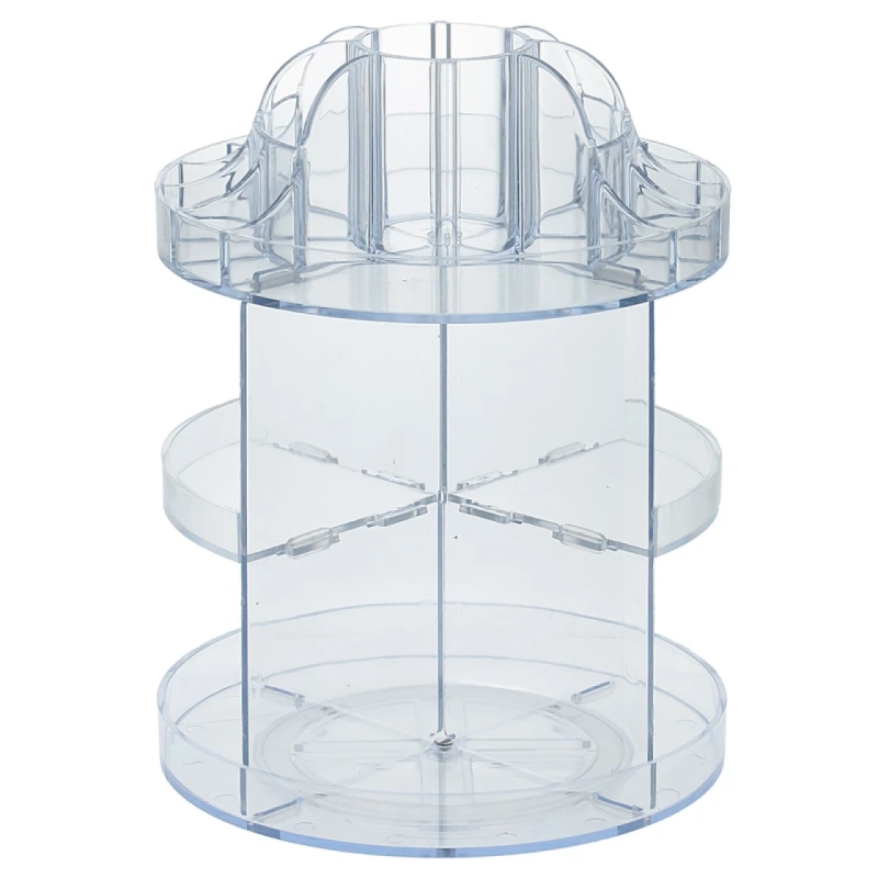 استند لوازم آرایشی مدل گرد گردان دو طبقه کد 036