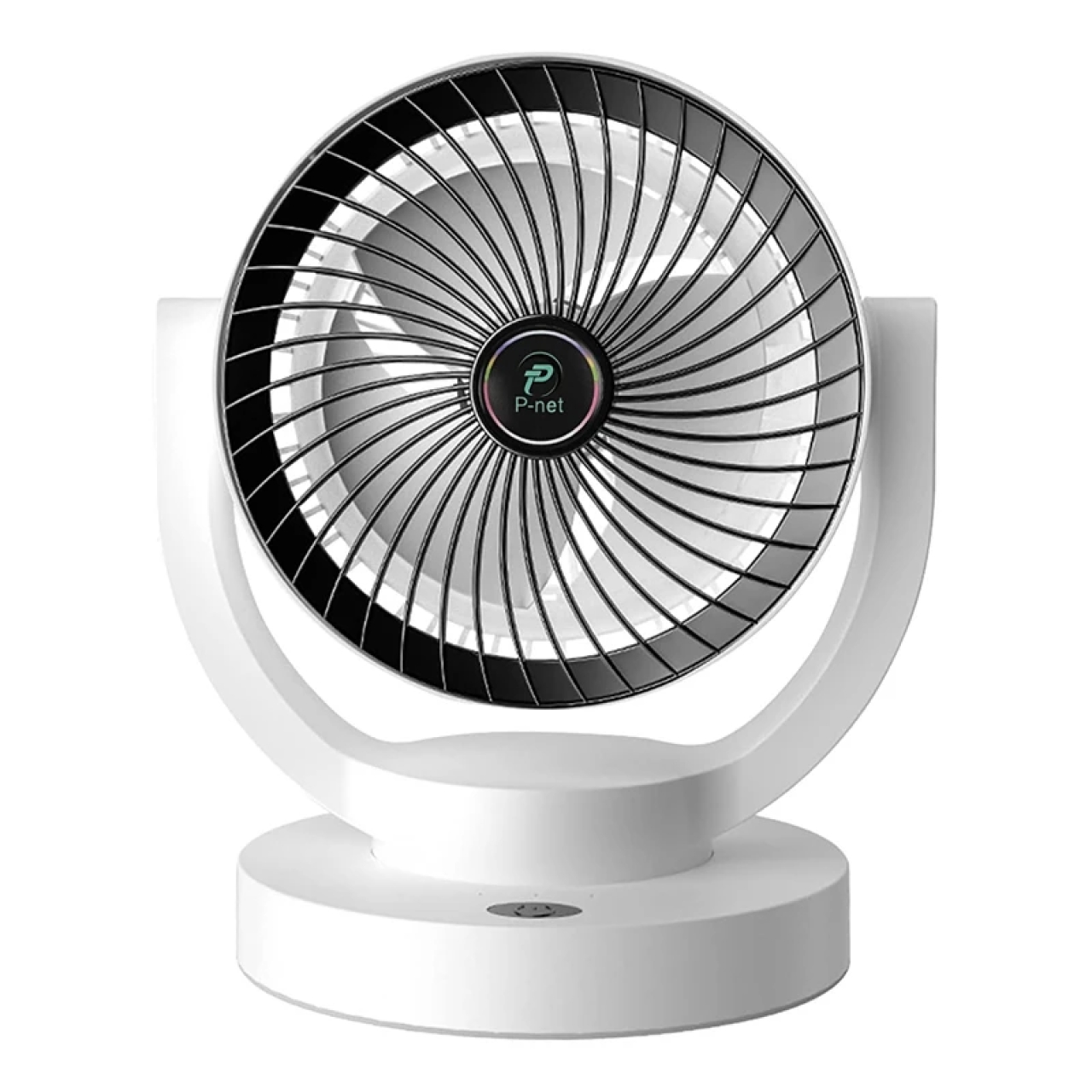 پنکه شارژی رومیزی پی نت مدل P-801 ظرفیت 2400 میلی آمپر ساعت