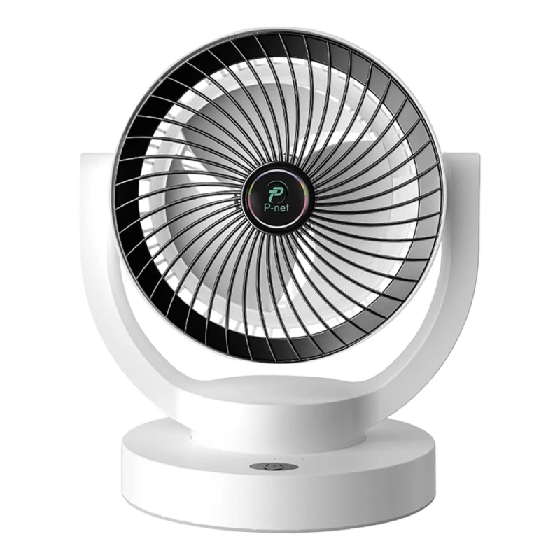 پنکه شارژی رومیزی پی نت مدل P-801 ظرفیت 2400 میلی آمپر ساعت