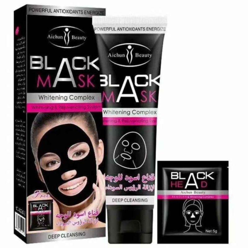 ماسک صورت آیچون بیوتی مدل بلک ماسک زغال بامبو وزن 50 گرم