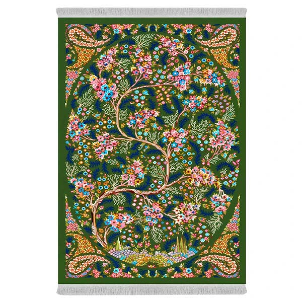 فرش پارچه‌ای دفه مدل فرشینه هازان مخمل کد 127