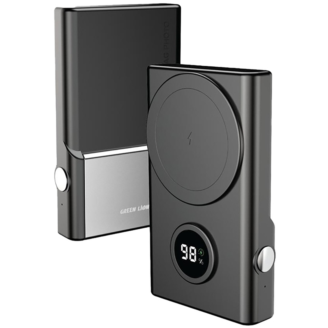  پاوربانک وایرلس 15 وات و تایپ سی 10000 گرین لاین مدل GNMGSNAPBK 