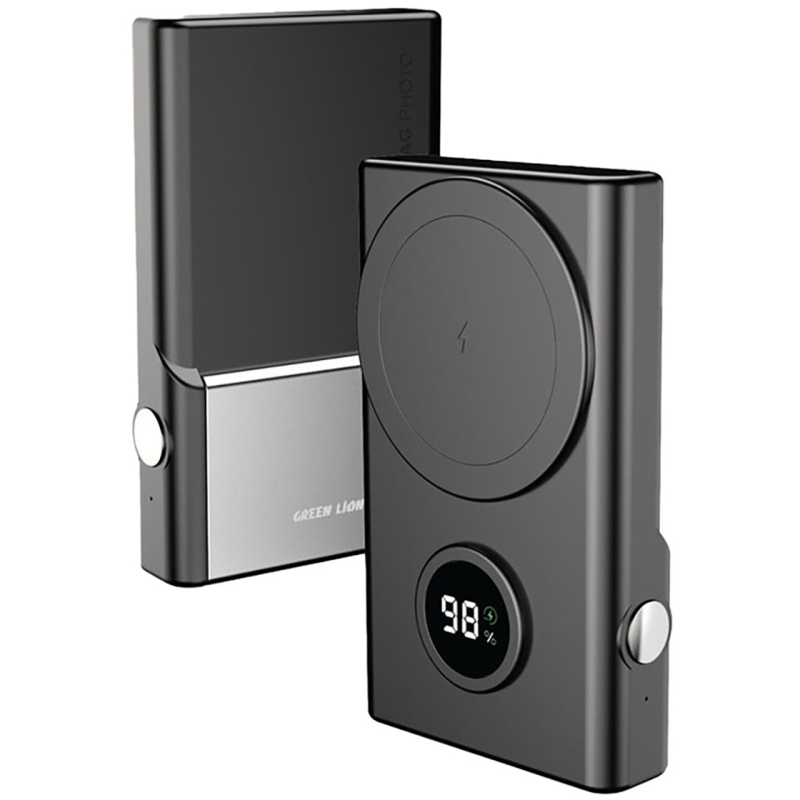  پاوربانک وایرلس 15 وات و تایپ سی 10000 گرین لاین مدل GNMGSNAPBK 