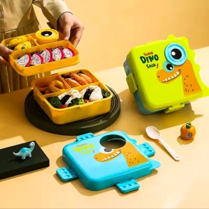 ظرف نگهدارنده غذای کودک مدل دایناسور کد 1030