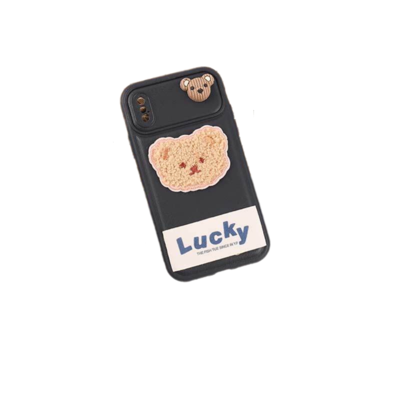 کاور  ژله ای Lucky عروسکی محافظ لنزدار مناسب برای گوشی موبایل  آیفون X / XS 