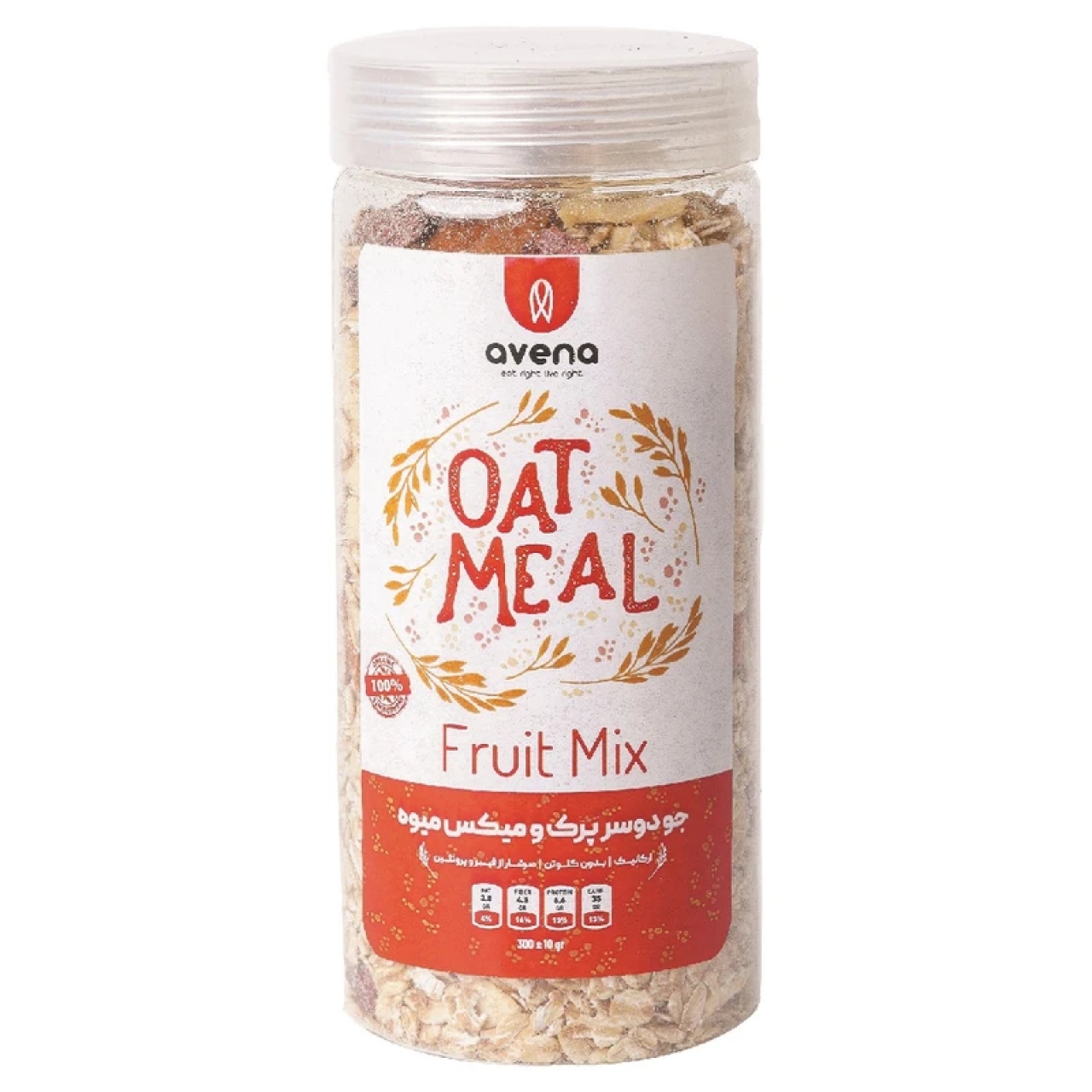 اوتمیل جودوسر پرک فوری میکس میوه اونا حجم 300 گرم