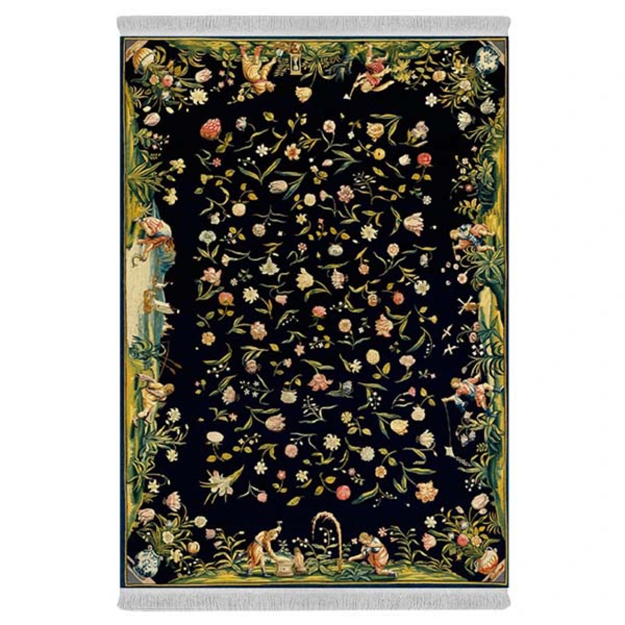 فرش پارچهای دفه مدل فرشینه هازان مخمل کد 061