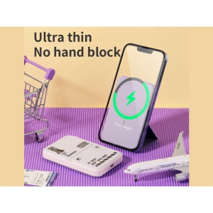 پاوربانک 5000 و شارژر بی سیم 15 وات راک مدل Rock P83 Wireless Charging Power Bank