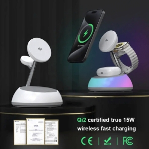  شارژر وایرلس مگنتی رومیزی 15 وات ویوو مدل wi-w036 